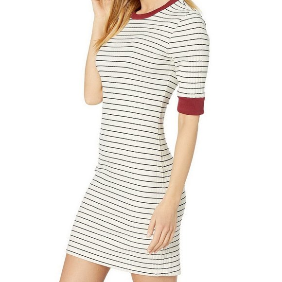 NWT Joie Striped T-shirt Half-sleeve Dress– Casual Chic Everyday Look - Picture 2 of 8